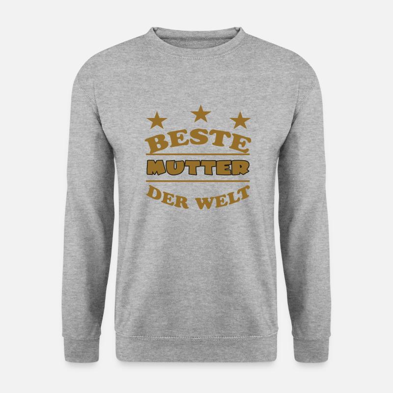 BESTE MUTTER DER WELT - Sweat-shirt Unisexe - gris chiné