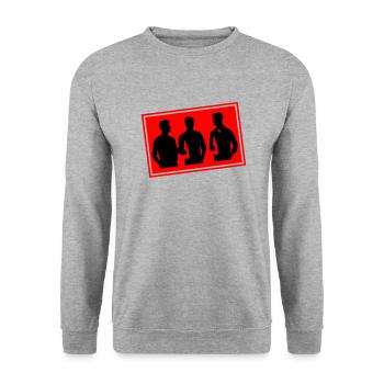 Junggesellen Party Gruppe Urlaub Jga - Unisex Pullover - Weißgrau meliert - Vorne - Alina (178cm) & Michal (187cm)