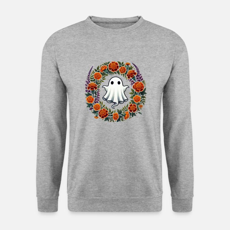 Geist - Unisex Pullover - Weißgrau meliert