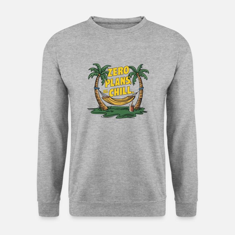 Zero Plans, All Chill - Unisex Sweatshirt - salt & pepper