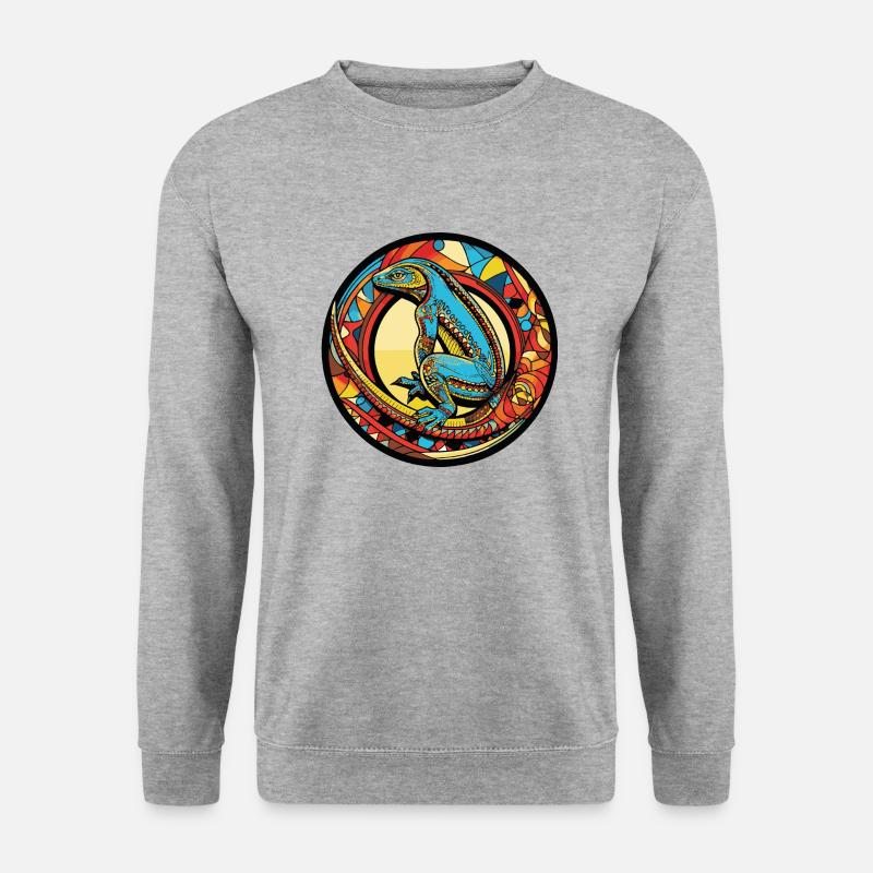 Lizard Comic - Unisex Sweatshirt - salt & pepper