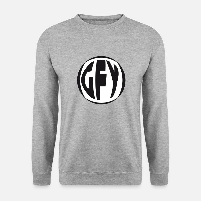 GFY MARKE - Unisex Pullover - Weißgrau meliert