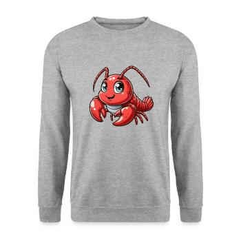 Jeunes homards - Sweat-shirt Unisexe - gris chiné - Devant - Alina (178cm) & Michal (187cm)