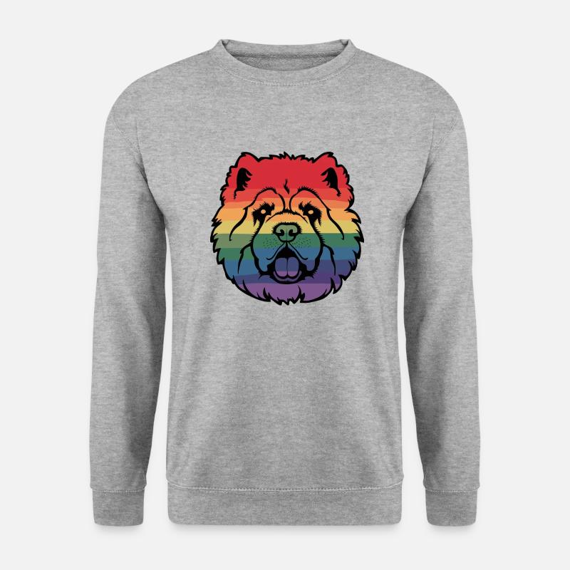 Rainbow Chow Chow - Unisex Sweatshirt - salt & pepper