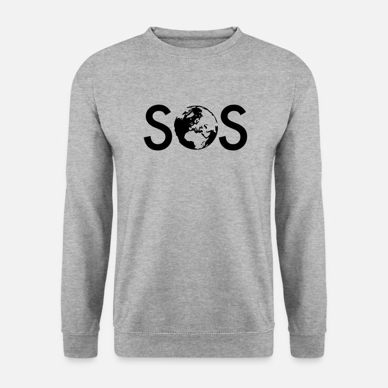 SOS - Unisex Sweatshirt - salt & pepper