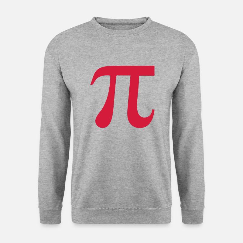 Pi - Unisex Pullover - Weißgrau meliert