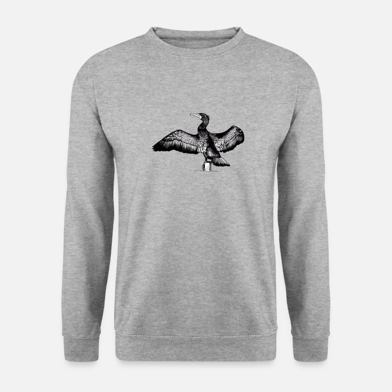 Kormoran - Unisex Pullover - Weißgrau meliert