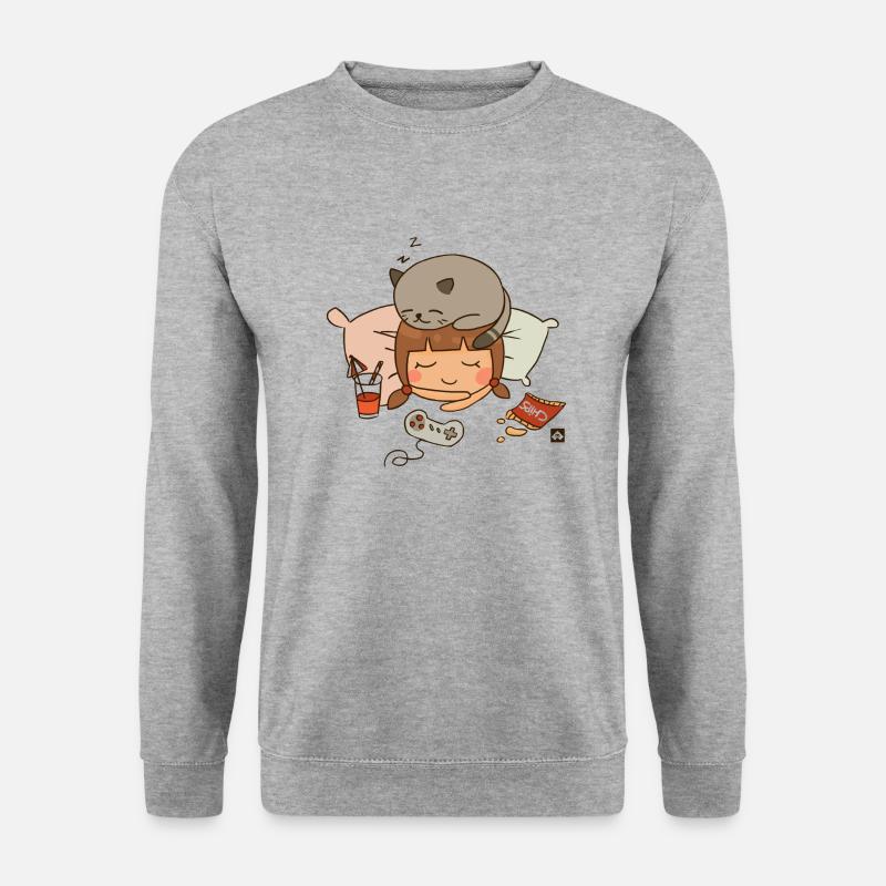 Perfektes Wochenende - Unisex Pullover - Weißgrau meliert