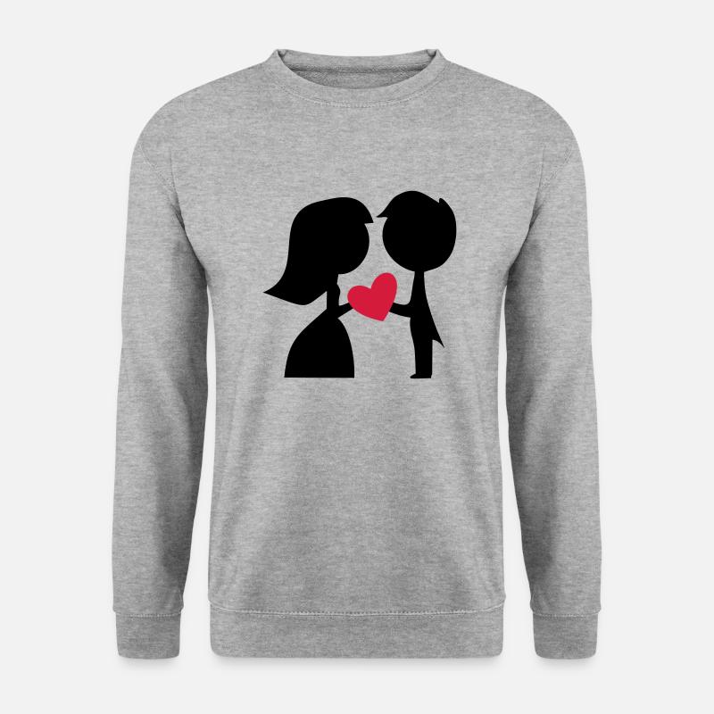 Lustige Geschenke zur Hochzeit - Unisex Pullover - Weißgrau meliert