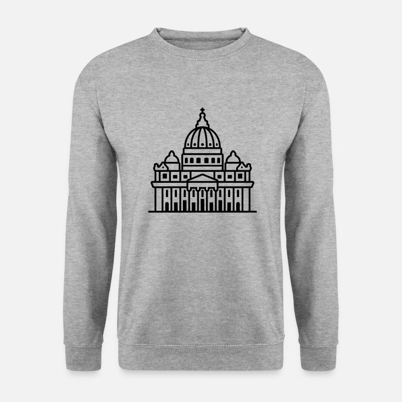 Home of Pontifex - Unisex Pullover - Weißgrau meliert