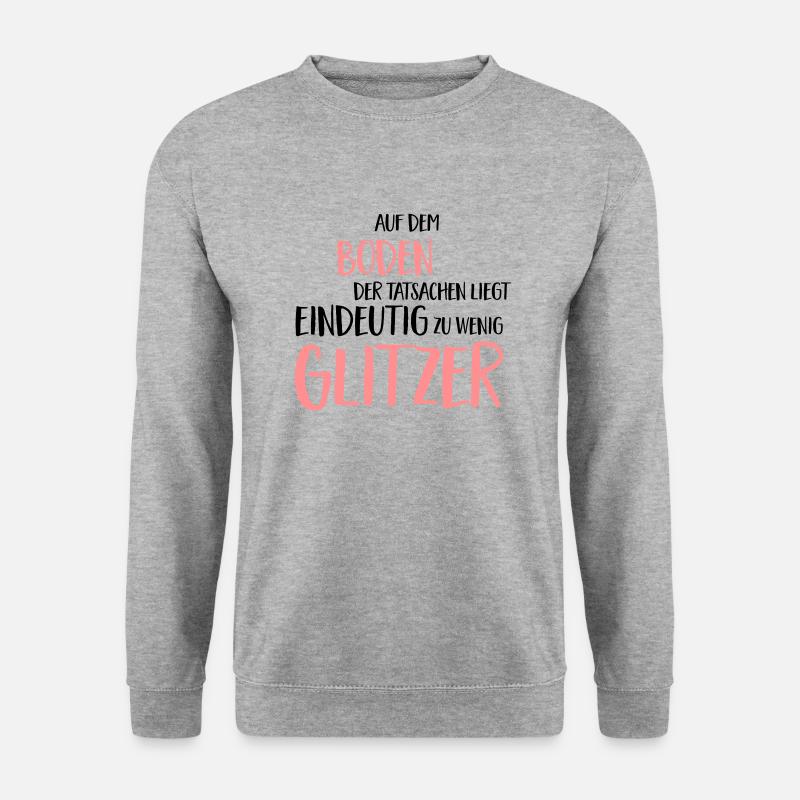Lustiger Spruch - Unisex Pullover - Weißgrau meliert