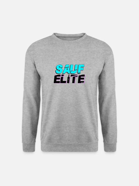 SAUF ELITE - Unisex Pullover - Weißgrau meliert