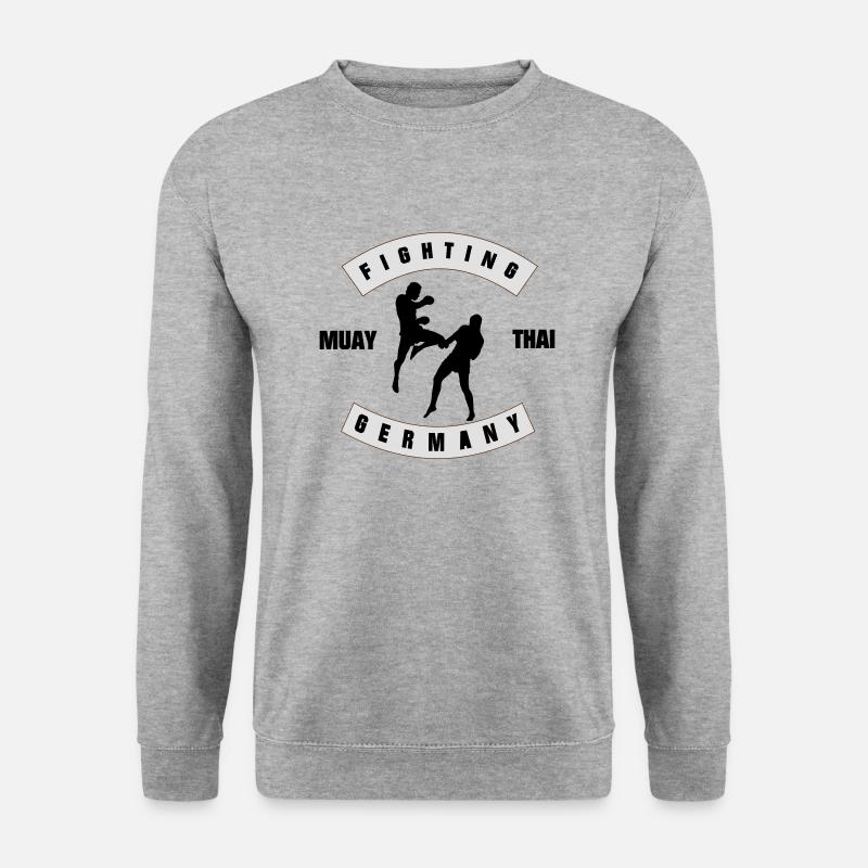 Germany Fighting - Unisex Pullover - Weißgrau meliert