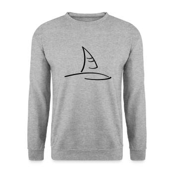 Planche à voile / planche à voile (1c) - Sweat-shirt Unisexe - gris chiné - Devant - Alina (178cm) & Michal (187cm)