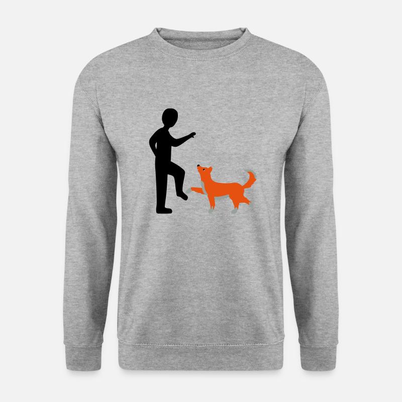 Dog Dancing 1-2 - Unisex Pullover - Weißgrau meliert