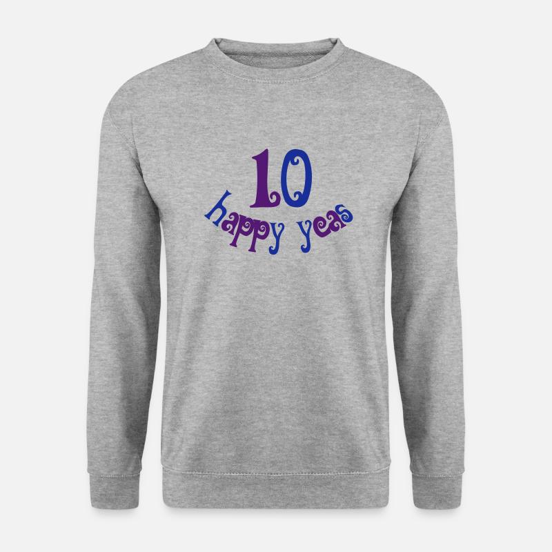 hochzeitstag - Unisex Pullover - Weißgrau meliert