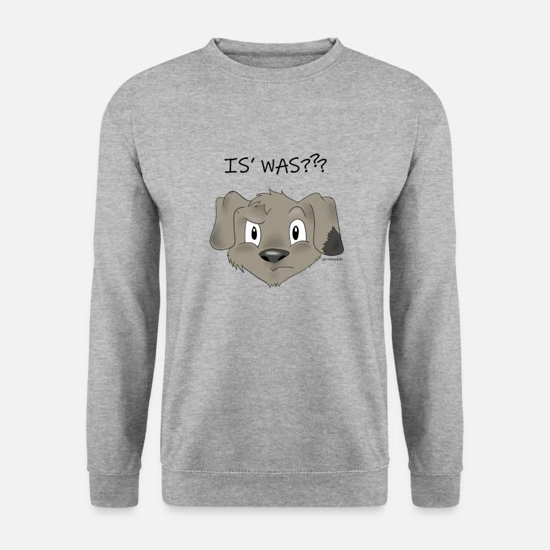 Is was Fridolin - Unisex Pullover - Weißgrau meliert