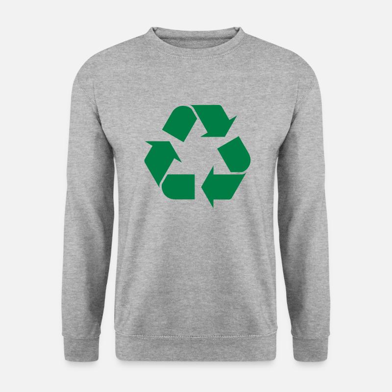 Recycle - Unisex Pullover - Weißgrau meliert