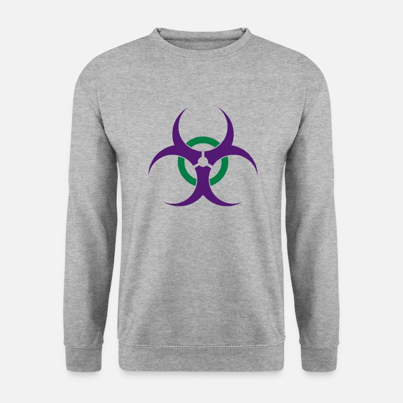 biohazard - Unisex Pullover - Weißgrau meliert