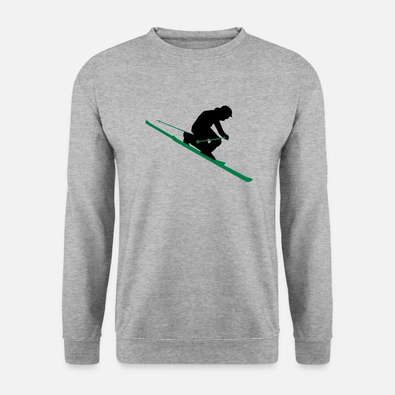 telemarker - Unisex Pullover - Weißgrau meliert