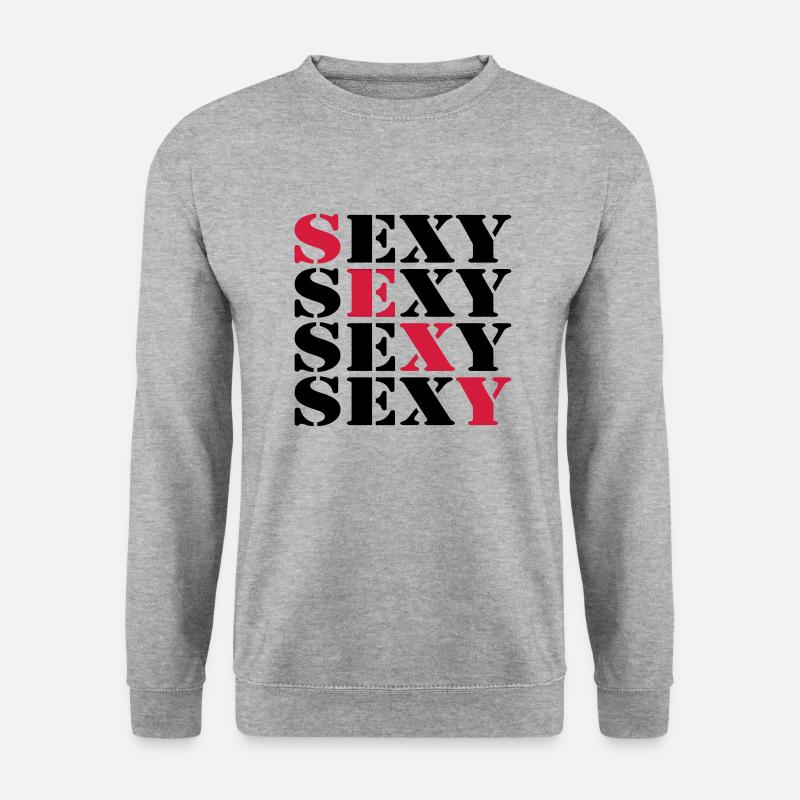 Sexy - Unisex Pullover - Weißgrau meliert