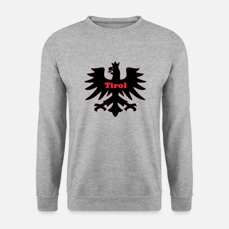 Tirol - Unisex Pullover - Weißgrau meliert