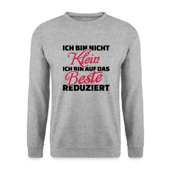 Klein - Unisex Pullover - Weißgrau meliert - Vorne - Alina (178cm) & Michal (187cm)