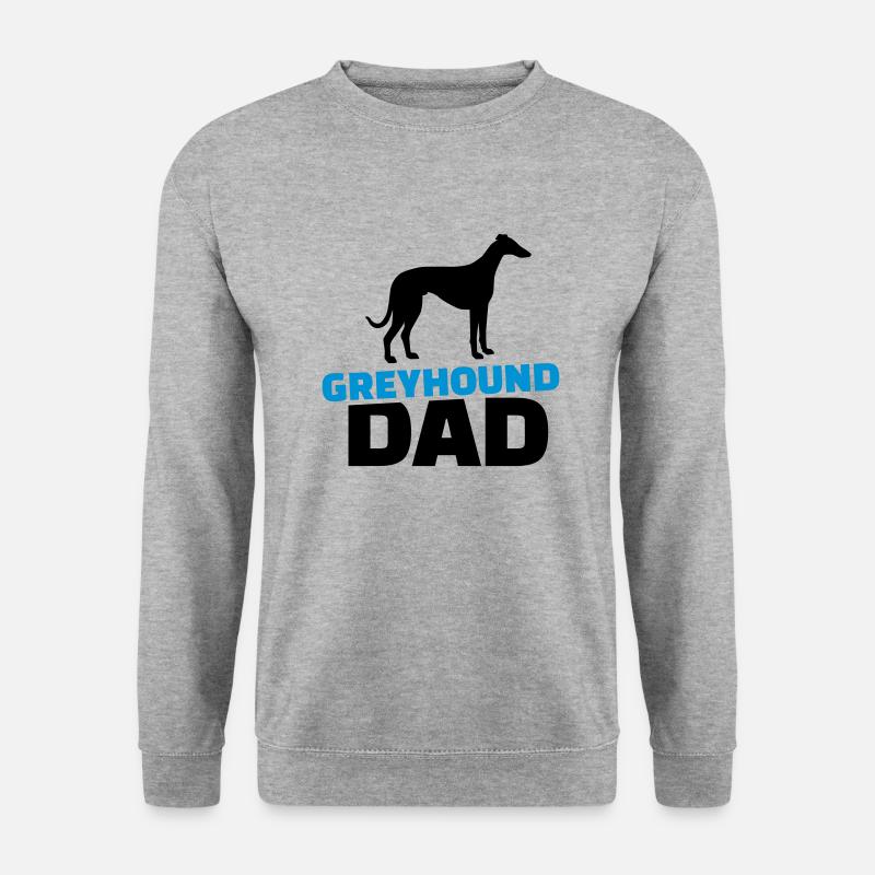 Windhund - Unisex Pullover - Weißgrau meliert