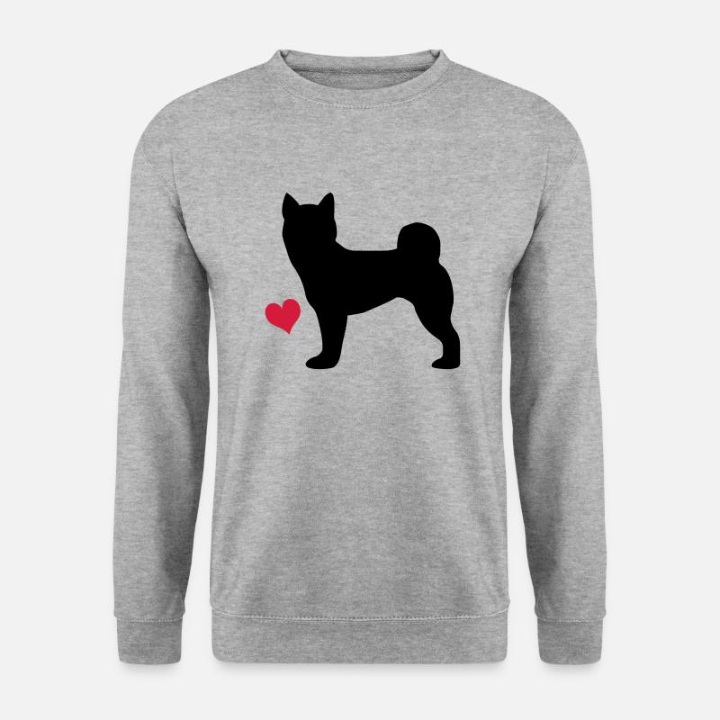 Shiba Inu - Unisex Pullover - Weißgrau meliert