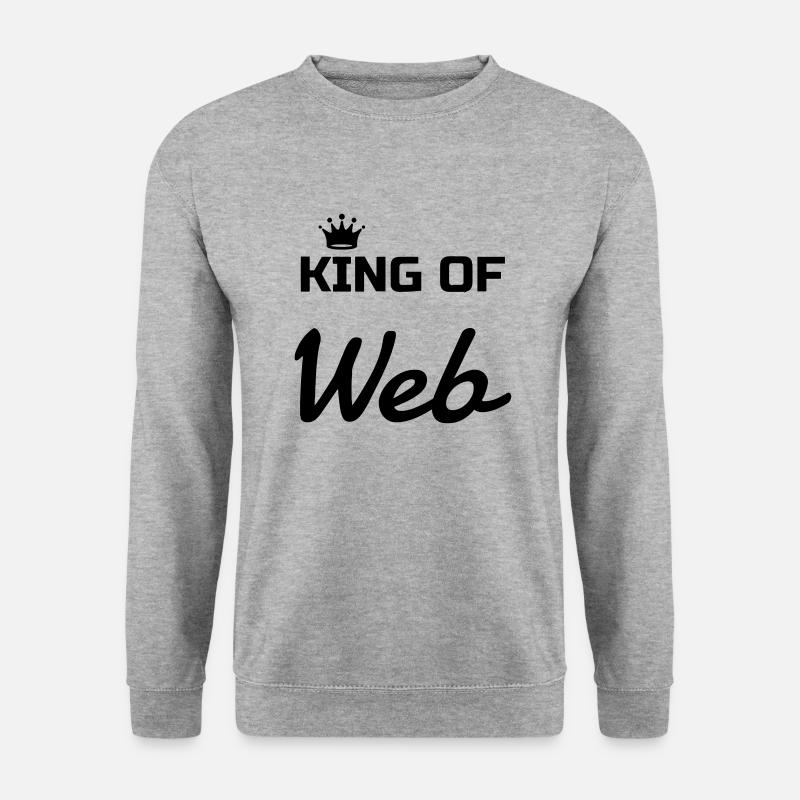 Webmaster Internet Web Geek Website - Sweat-shirt Unisexe - gris chiné