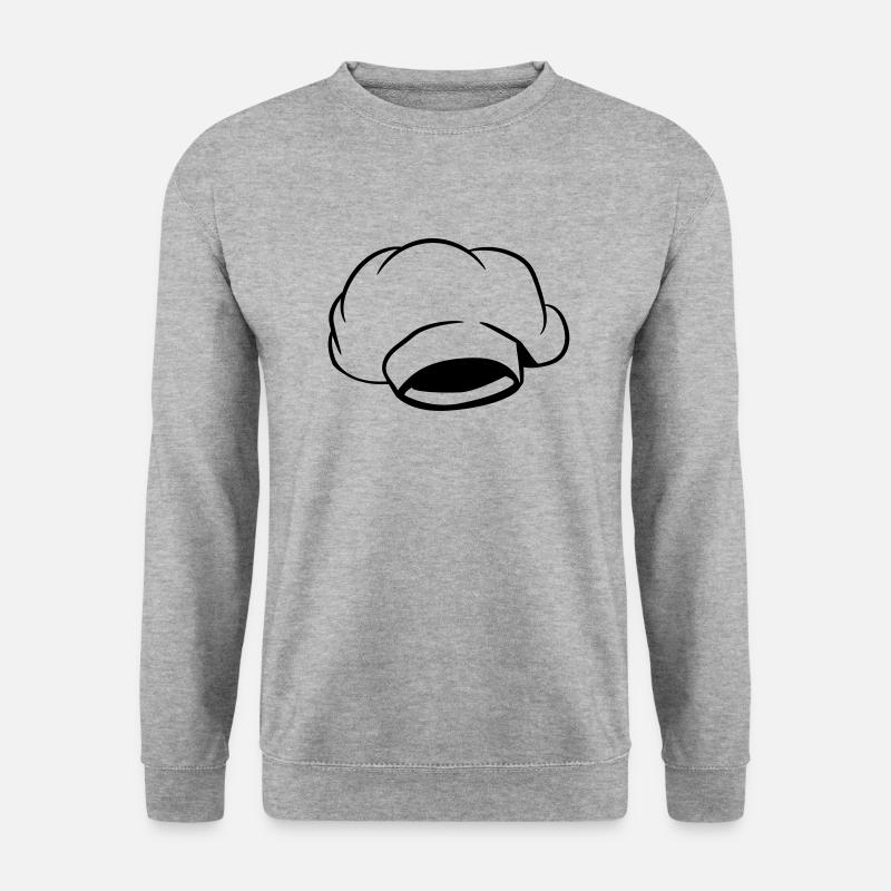 kochen koch kochmütze - Unisex Pullover - Weißgrau meliert