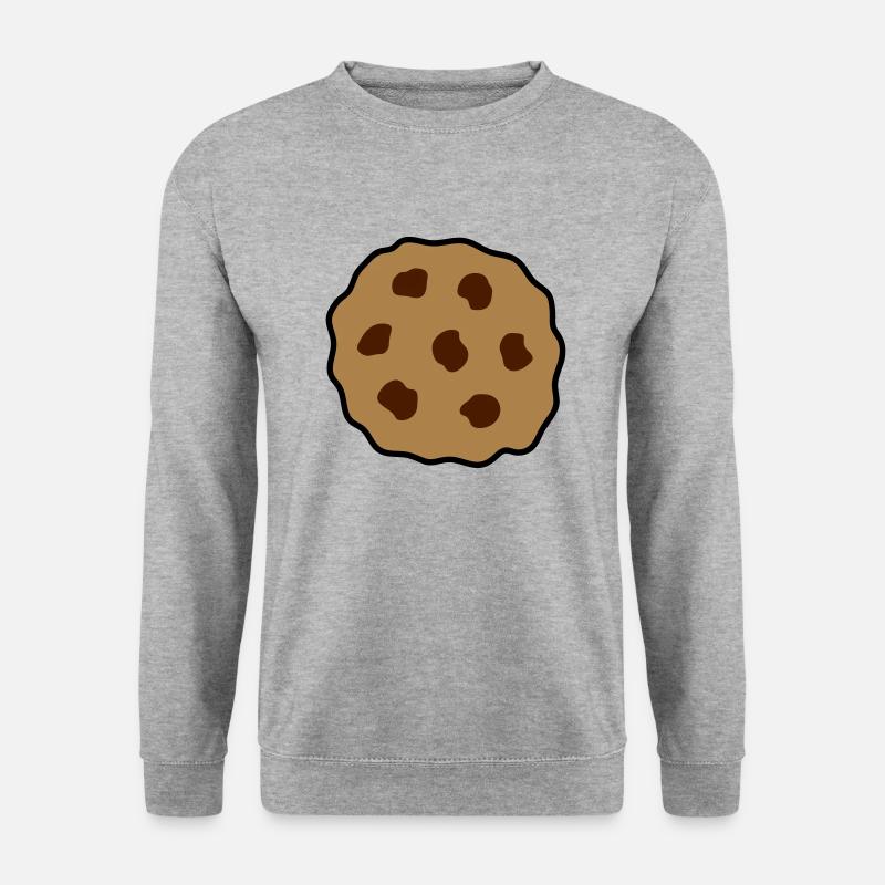 cookie keks plaetzchen - Unisex Pullover - Weißgrau meliert