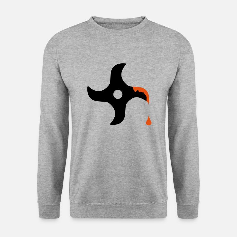 ninja - Unisex Pullover - Weißgrau meliert