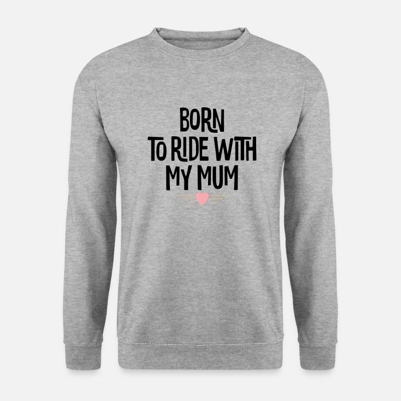 Reitersprüche - Unisex Pullover - Weißgrau meliert