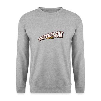 Superfreak - Unisex Pullover - Weißgrau meliert - Vorne - Alina (178cm) & Michal (187cm)