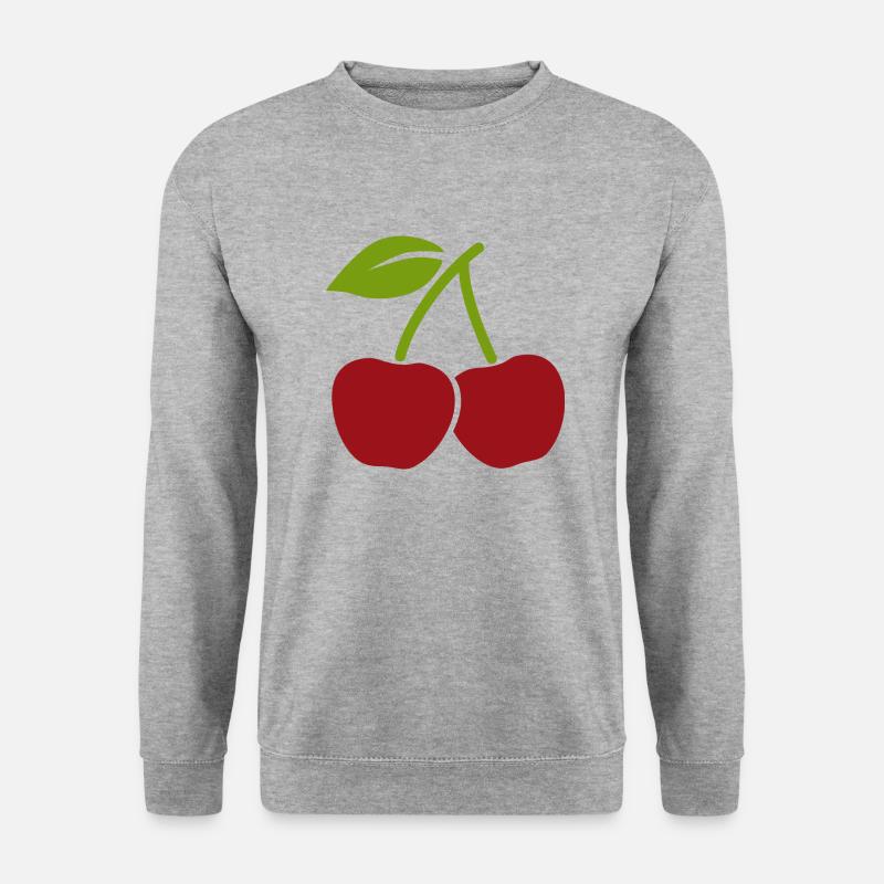 KIRSCHEN - Unisex Pullover - Weißgrau meliert