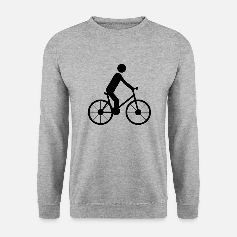 Radsport-Icon - Unisex Pullover - Weißgrau meliert