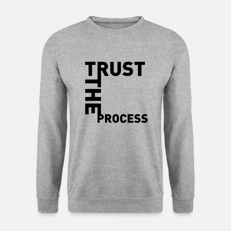 TRUST THE PROCESS // ONE - Unisex Sweatshirt - salt & pepper