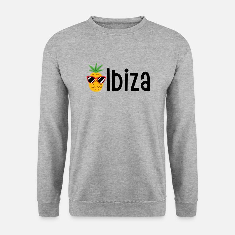 Ibiza - Unisex Pullover - Weißgrau meliert