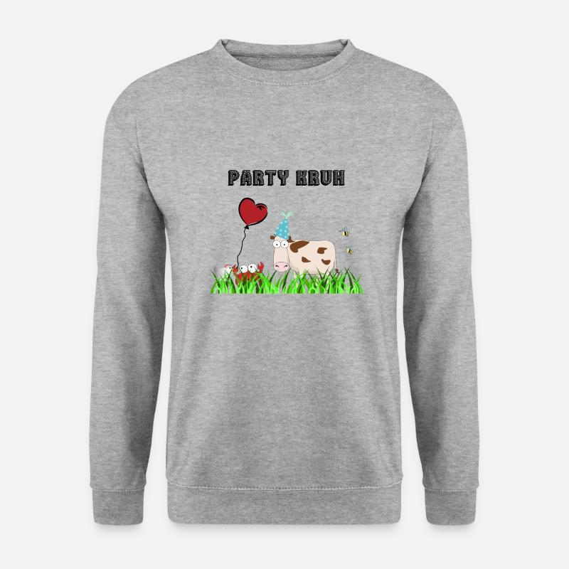 Party Kruh - Unisex Pullover - Weißgrau meliert
