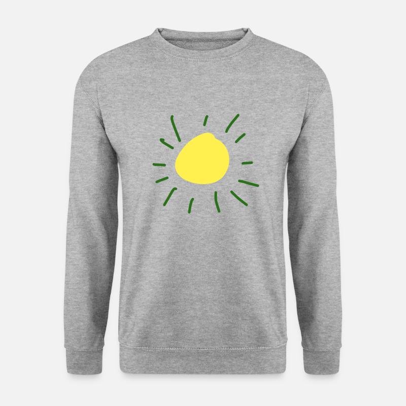 sonne symbol - Unisex Pullover - Weißgrau meliert