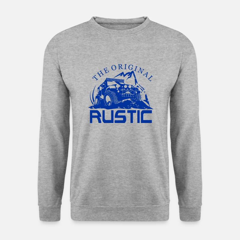 DAS ORIGINAL RUSTIKAL - Unisex Pullover - Weißgrau meliert