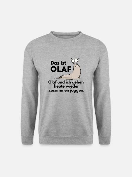 Lauf shirt witzig rennen joggen Geschenk muddy run - Unisex Pullover - Weißgrau meliert