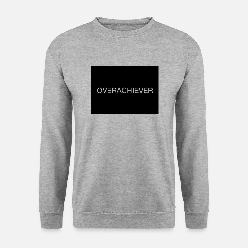 OVERACHIEVER - ÜBERSCHAFFER - Unisex Pullover - Weißgrau meliert