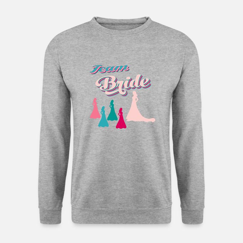Brautteam Junggesellinnenabschied - Unisex Pullover - Weißgrau meliert