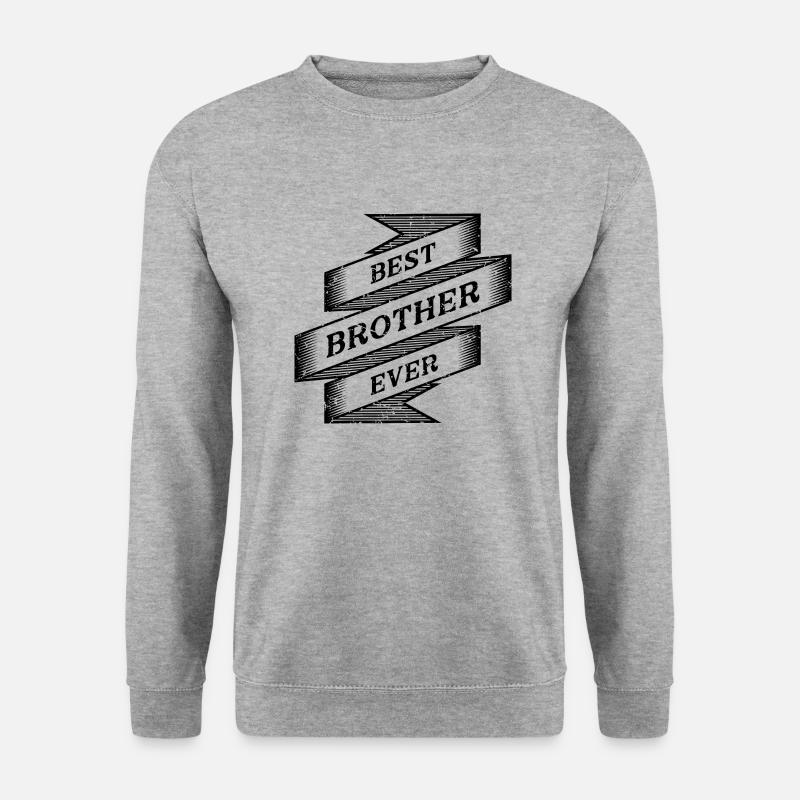best brother ever - Unisex Pullover - Weißgrau meliert