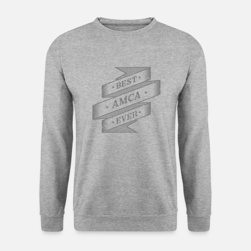 best amca ever - Unisex Pullover - Weißgrau meliert