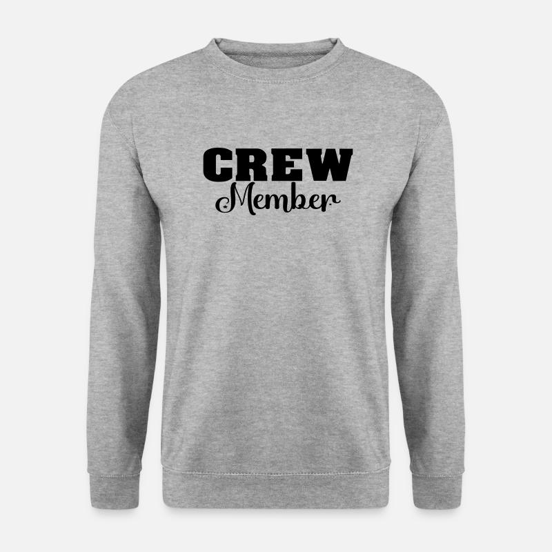 Crew Member - Unisex Pullover - Weißgrau meliert