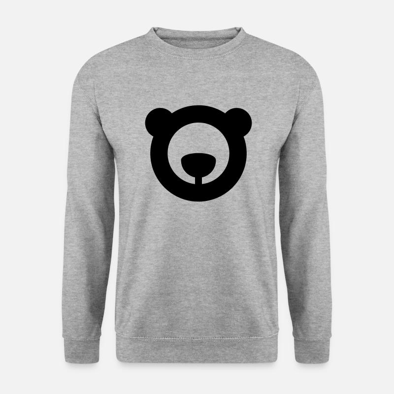 bear logo - Unisex Sweatshirt - salt & pepper