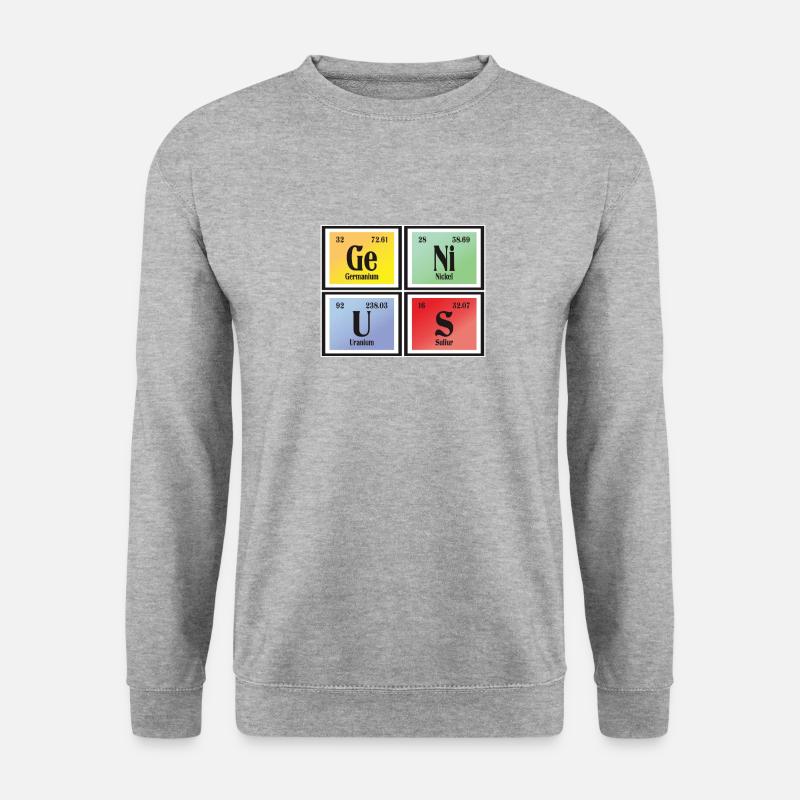 Genius | Periodic Table of Elements - Unisex Sweatshirt - salt & pepper